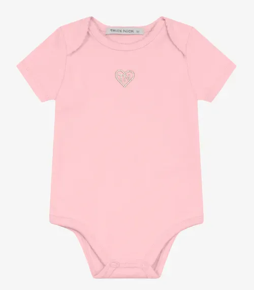 Body Infantil Menina Trick Nick Rosa