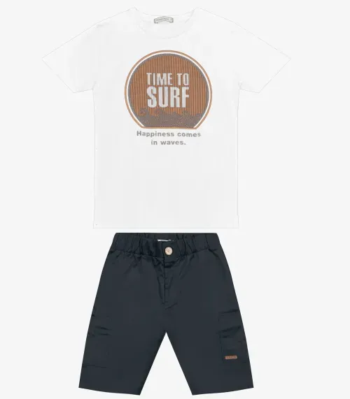 Conjunto Infantil Menino Trick Nick Branco