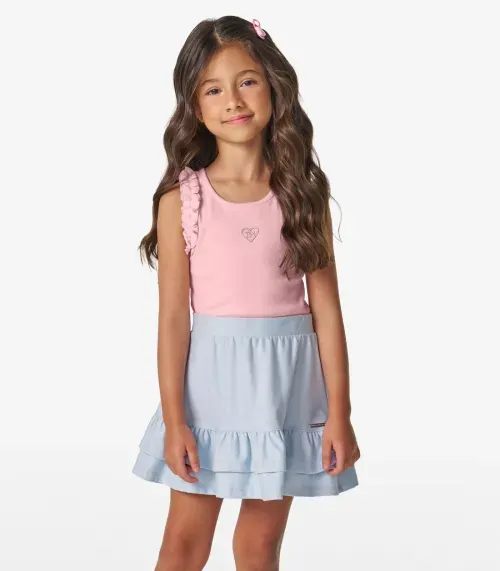 Regata Infantil feminina em Ribana 2x1 Trick Nick Rosa