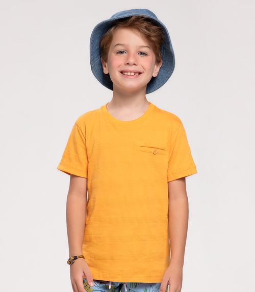 Camiseta Infantil Masculina Trick Nick Amarelo