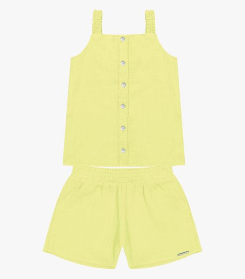 Conjunto Infantil Blusa Com Shorts Trick Nick Verde