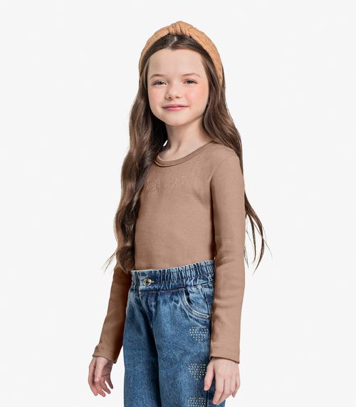 Blusa Manga Longa Trick Nick Marrom