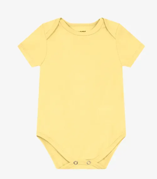 Body Masculino em Cotton Leve Trick Nick Amarelo