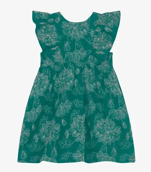 Vestido Infantil Trick Nick Verde