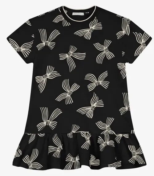 Vestido Infantil em Moletinho Trick Nick Preto