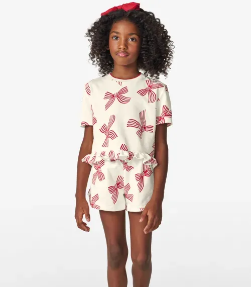 Conjunto Blusa com Shorts em Moletinho Trick Nick Off White