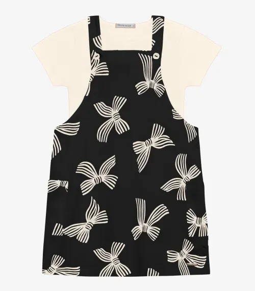 Conjunto Blusa com Salopete Trick Nick Preto