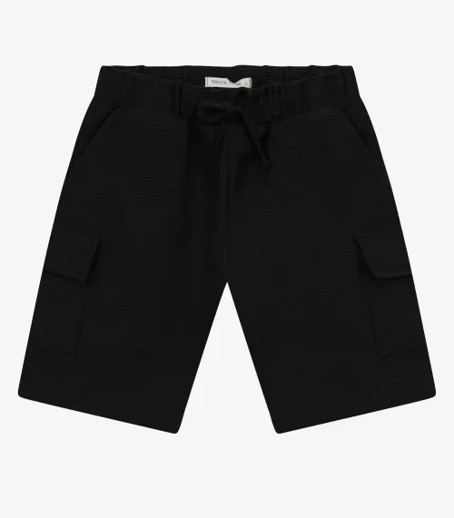 Bermuda Masculina em Gorgurinho Trick Nick Preto