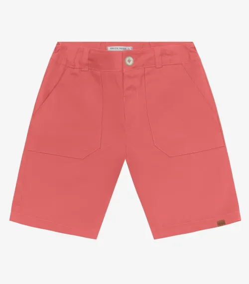 Bermuda Infantil em Sarja Cotton Trick Nick Laranja