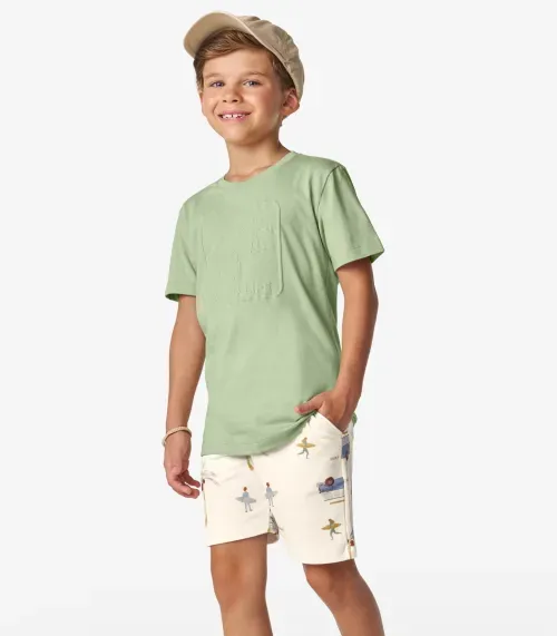 Conjunto Masculino Camiseta com Bermuda Trick Nick Verde