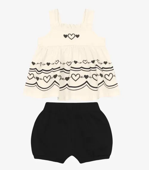 Conjunto Infantil Bata com Shorts Trick Nick Preto