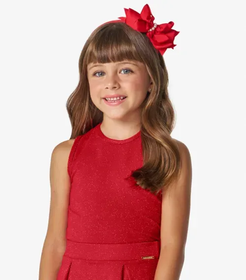 Conjunto Feminino Regata com Saia Trick Nick Vermelho