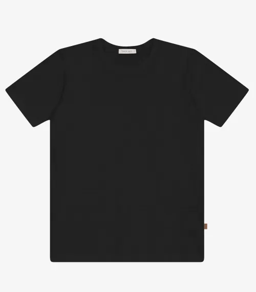 Camiseta Masculina em Meia Malha Trick Nick Preto