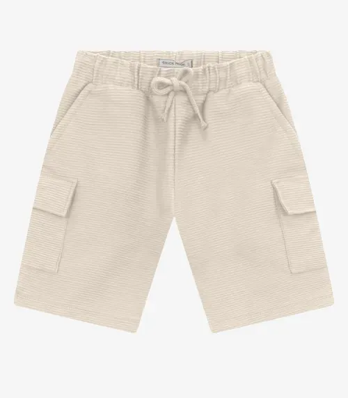 Bermuda Masculina em Gorgurinho Trick Nick Bege