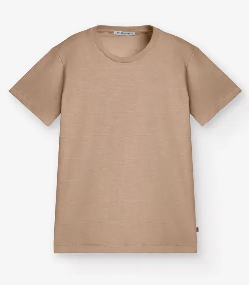 Camiseta Masculina em Meia Malha Trick Nick Marrom