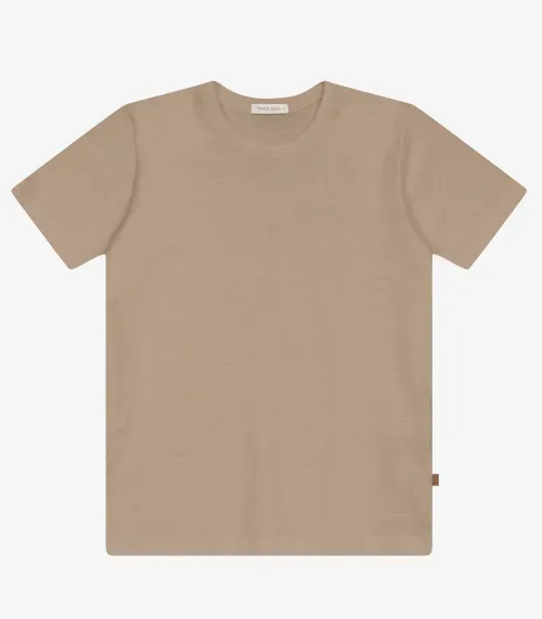 Camiseta Masculina em Meia Malha Trick Nick Marrom