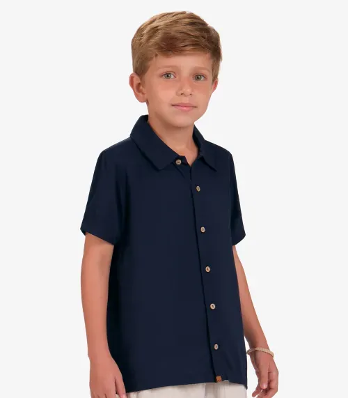 Camisa Masculina Trick Nick Azul