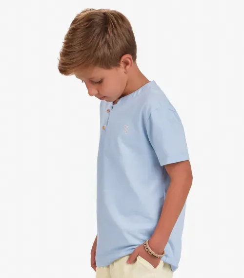 Conjunto Camiseta com Bermuda Masculino Trick Nick Azul