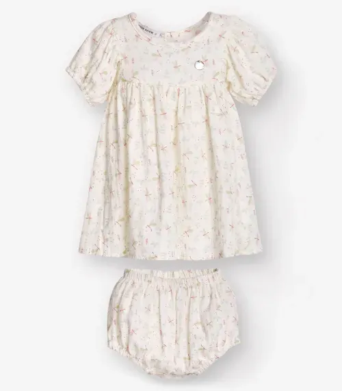 Vestido com Calcinha Feminino Trick Nick Bege