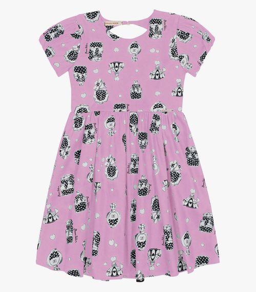 Vestido Infantil Trick Nick Lilás