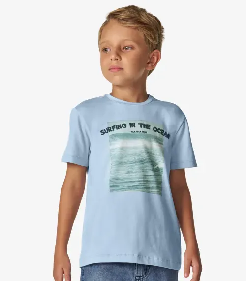 Conjunto Camiseta com Bermuda Trick Nick Azul