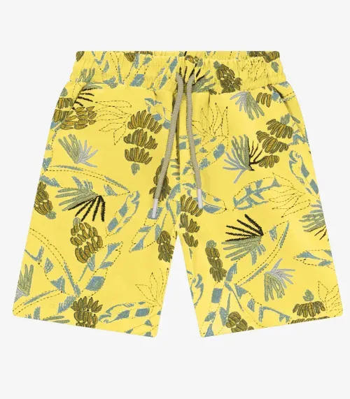 Bermuda Infantil Masculina Trick Nick Amarelo