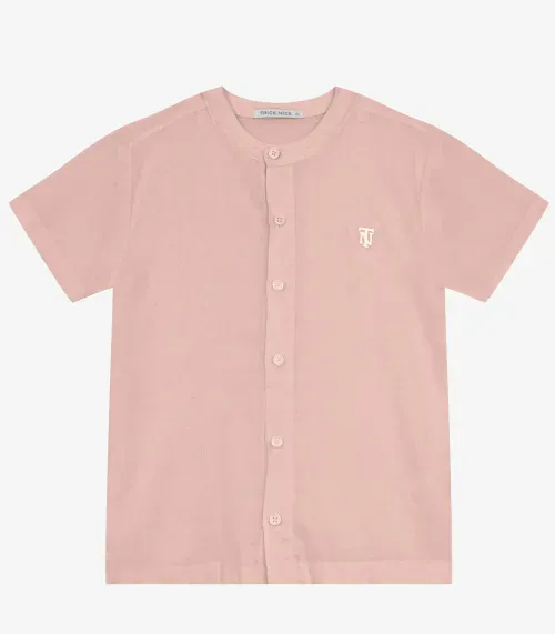 Camisa Infantil Em Viscolinho Trick Nick Rosa