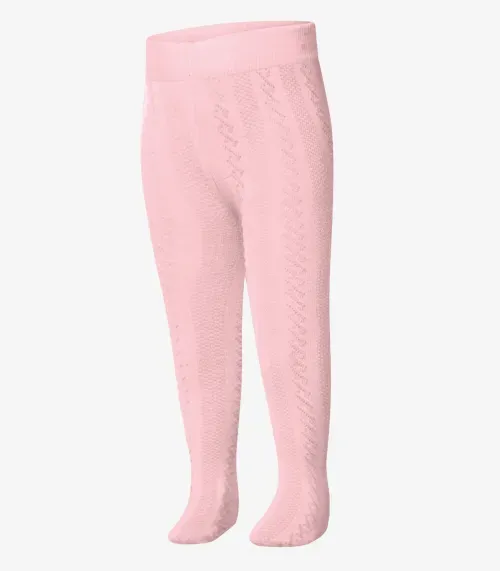 Meia Calça Infantil Trabalhada Trick Nick Rosa