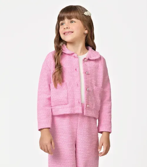 Casaco Infantil Tweed Shine Trick Nick Rosa