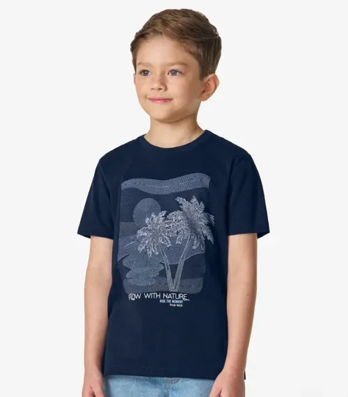 Conjunto Masculino Camiseta com Bermuda Trick Nick Azul