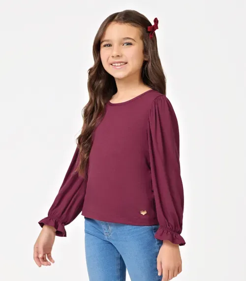 Blusa Infantil Manga Longa Trick Nick Vermelho