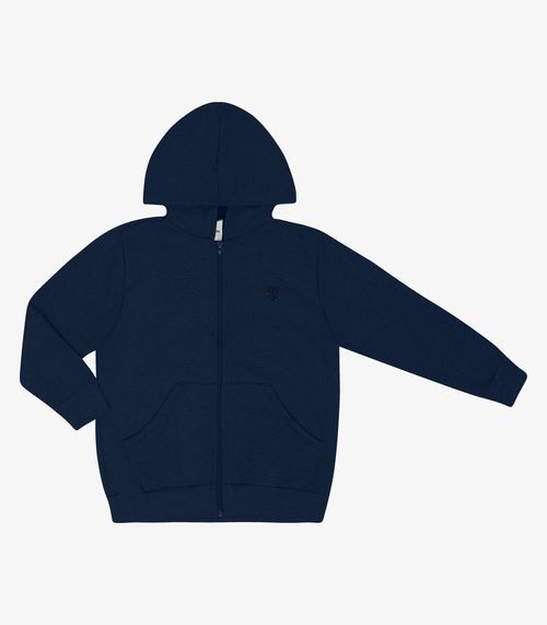 Jaqueta Infantil Com Capuz Trick Nick Azul