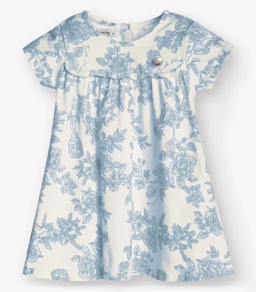 Vestido Cotton Leve Trick Nick Azul