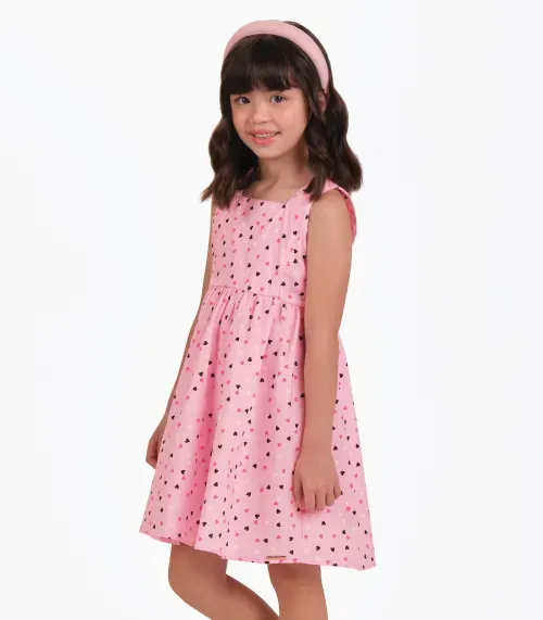 Vestido Popeline Trick Nick Rosa