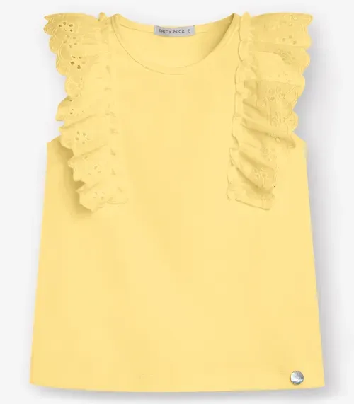 Regata Feminina Cotto Leve Trick Nick Amarelo