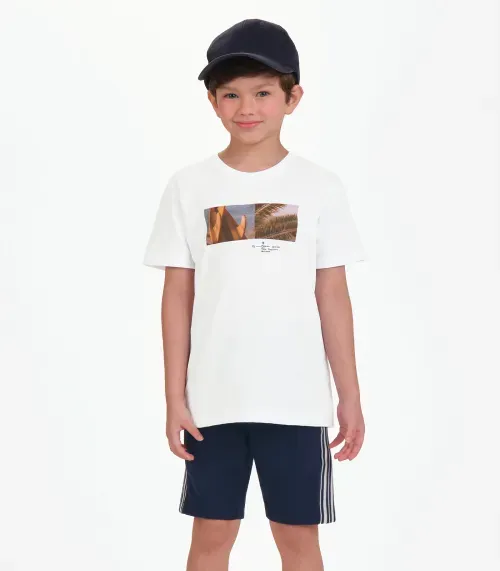 Bermuda Moletom Sarjado Masculina Trick Nick Azul