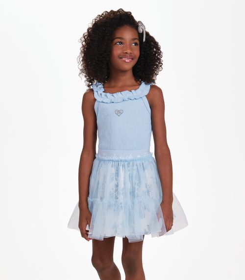 Conjunto Regata com Saia Menina Trick Nick Azul
