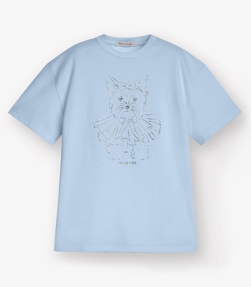 Camiseta Meia Malha Trick Nick Azul