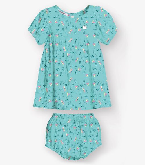 Vestido com Calcinha Feminino Trick Nick Azul