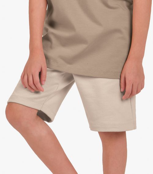 Bermuda Moletom Sarjado Menino Trick Nick Marrom