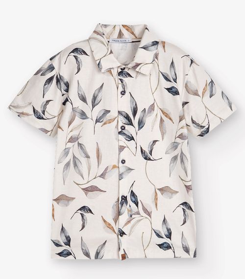 Camisa Meia Malha Menino Trick Nick Preto