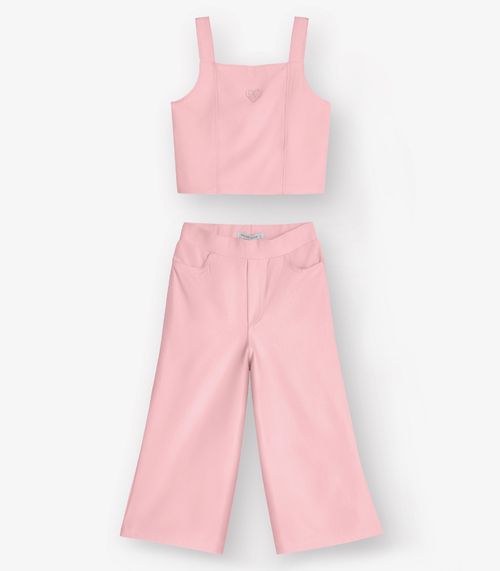 Conjunto Blusa com Calça Pantacoutr Trick Nick Rosa