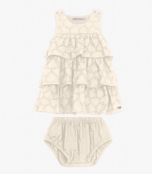 Vestido com Calcinha Trick Nick Bege