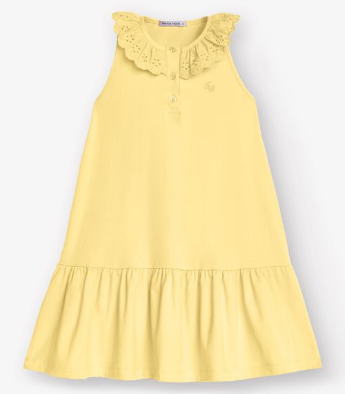 Vestido Cotton Leve Trick Nick Amarelo