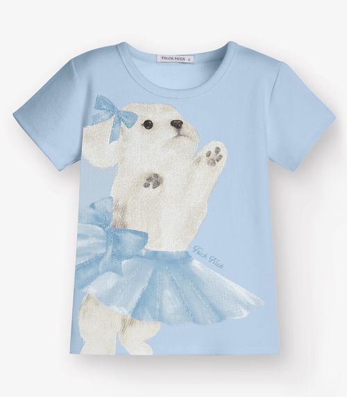 Blusa Ribana 2X1 Menina Trick Nick Azul