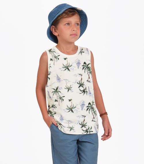 Machão Masculino Cotton Leve Trick Nick Bege