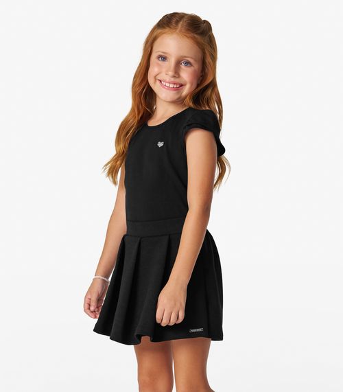 Shorts Saia Menina Trick Nick Preto