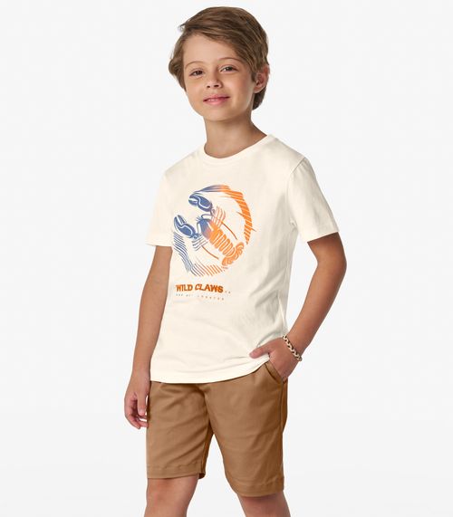 Camiseta Masculina em Meia Malha Trick Nick Off White