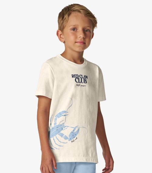 Conjunto Camiseta com Bermuda Menino Trick Nick Off White