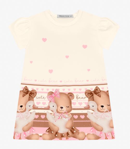 Vestido Infantil em Delicate Trick Nick Rosa